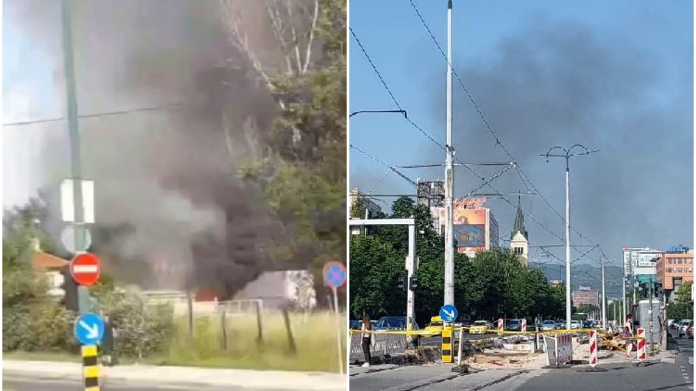DRAMA U SARAJEVU Veliki požar na otvorenoj pijaci (VIDEO)