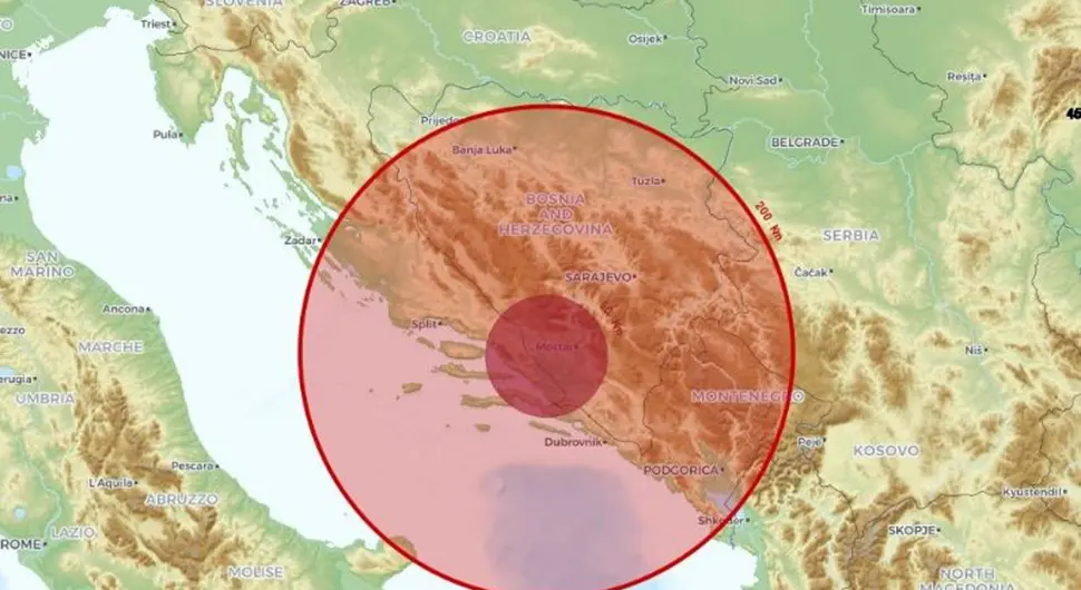 OSJETIO SE I U MOSTARU Zemljotres pogodio BiH
