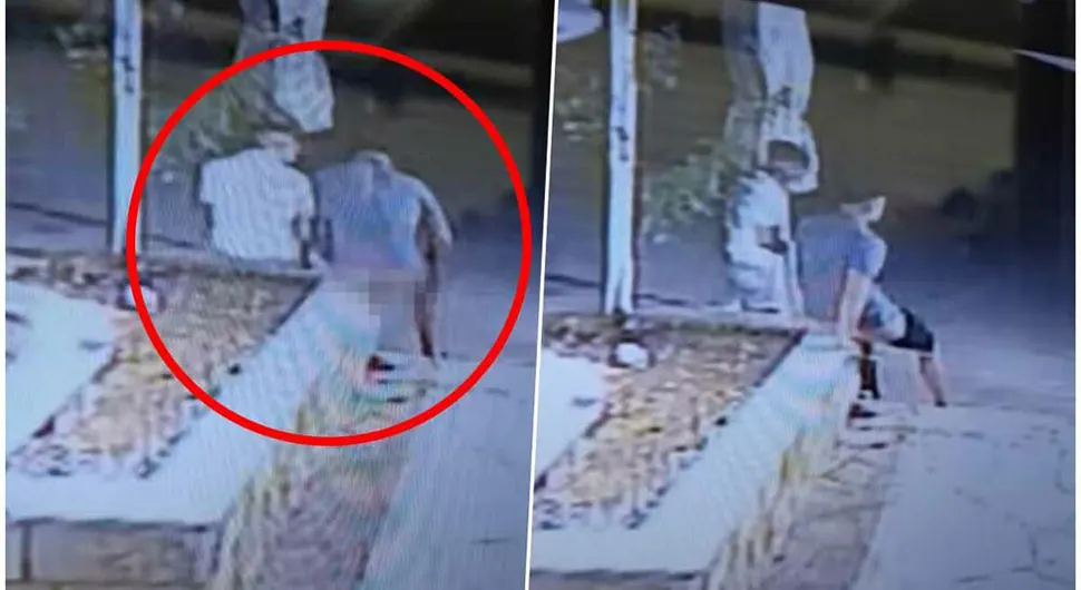 Turista se uneredio nasred šetališta, briše se o zidić, a prijatelj mu pomaže (VIDEO)