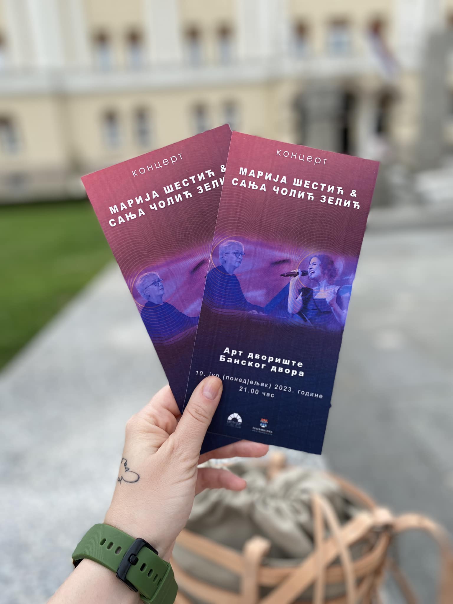 Koncert Marije Šestić i Sanje Zelić u Art dvorištu Banskog dvora