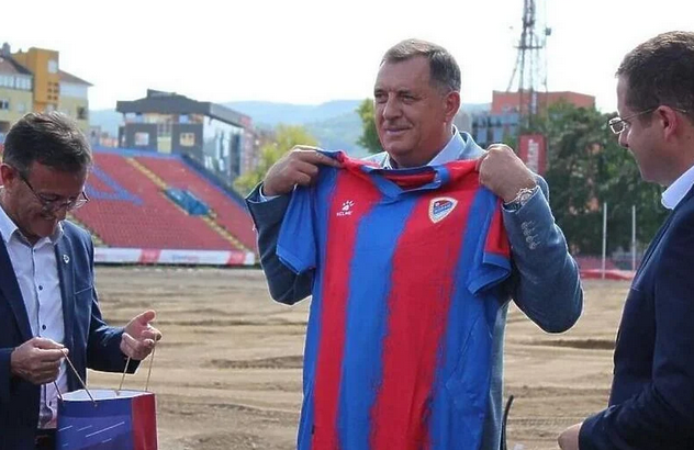 PREDSJEDNIK UZ BANJALUČANE Dodik bodri "Borac" u Beču