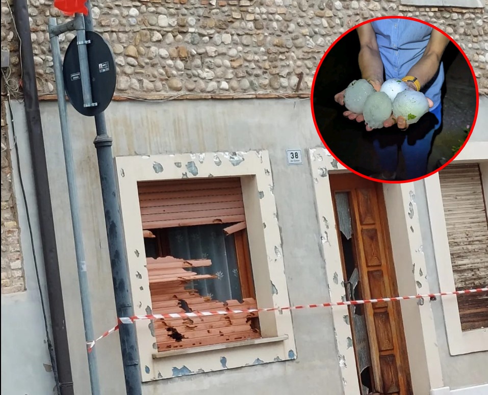 ZASTRAŠUJUĆE FOTOGRAFIJE! U Sjevernoj Italiji pao grad od 19 centimetara, težak skoro kilogram!
