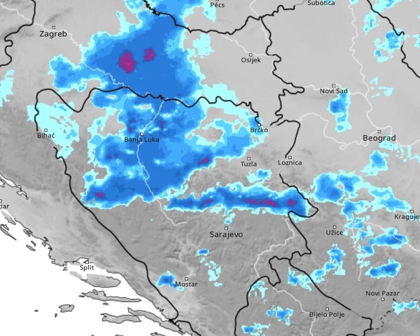 U BiH STIŽE NEVIĐENO NEVRIJEME Zbog obilnih pljuskova danas i sutra narandžasto upozorenje