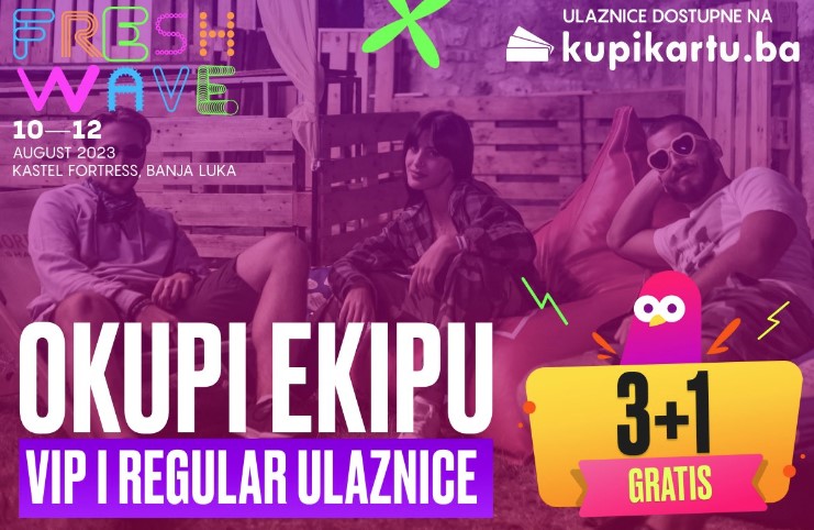 Danas počela 3+1 akcija Freshwave Festivala