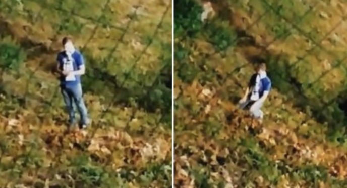 PRIZOR IZ SARAJEVA ZAPALIO MREŽE Navijač Želje klanjao tokom utakmice (VIDEO)