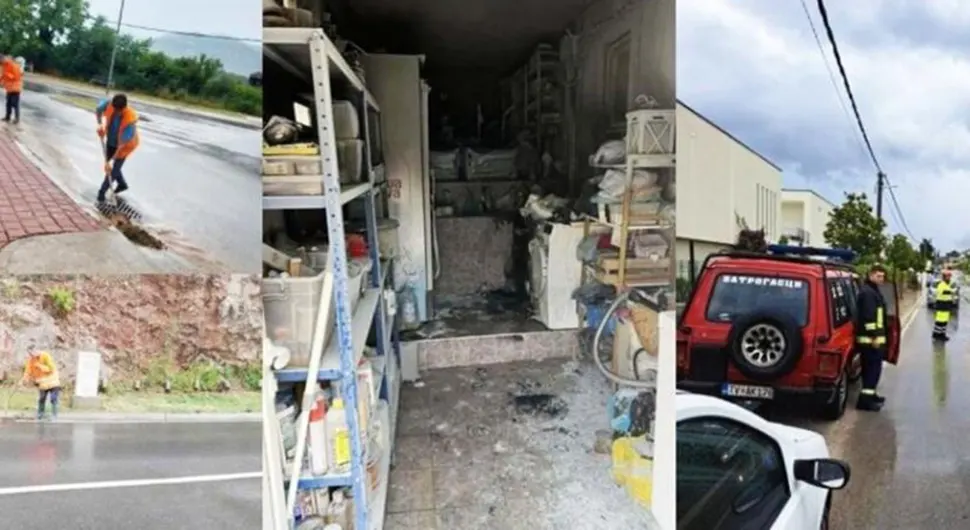 SNAŽNO NEVRIJEME POGODILO CRNOGORSKO PRIMORJE Ulice pretvorene u rijeke, poplavljen aerodrom (FOTO/VIDEO)