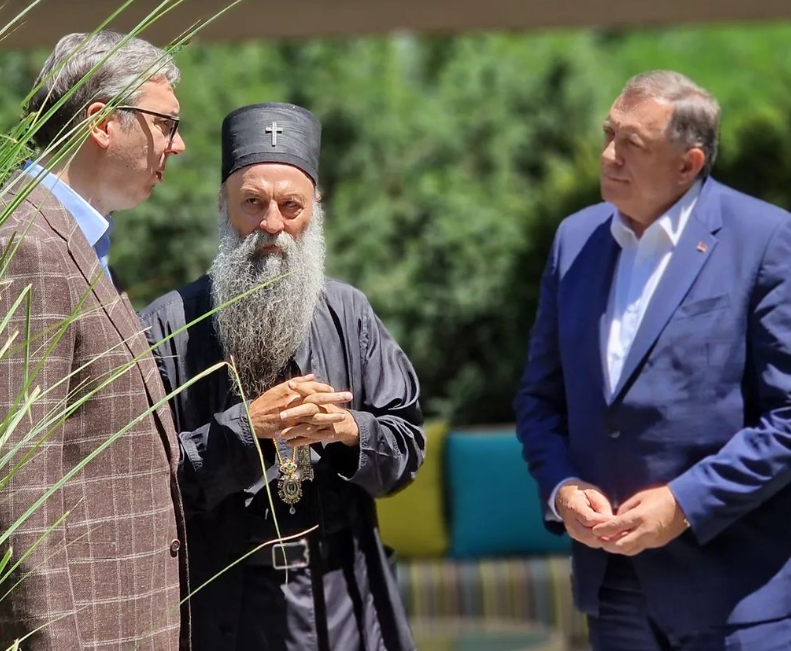 VUČIĆ SA PATRIJARHOM I DODIKOM Obilježavanje Dana sjećanja na stradale i prognane u "Oluji" biće u Prijedoru 4. avgusta