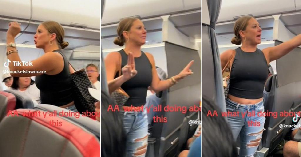"ONAJ ČOVJEK TAMO NIJE STVARAN" Žena doživjela nervni slom trenutak prije polijetanja aviona (VIDEO)