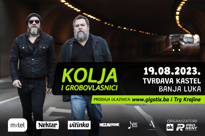 Kolja i Grobovlasnici 19. avgusta u Banjaluci