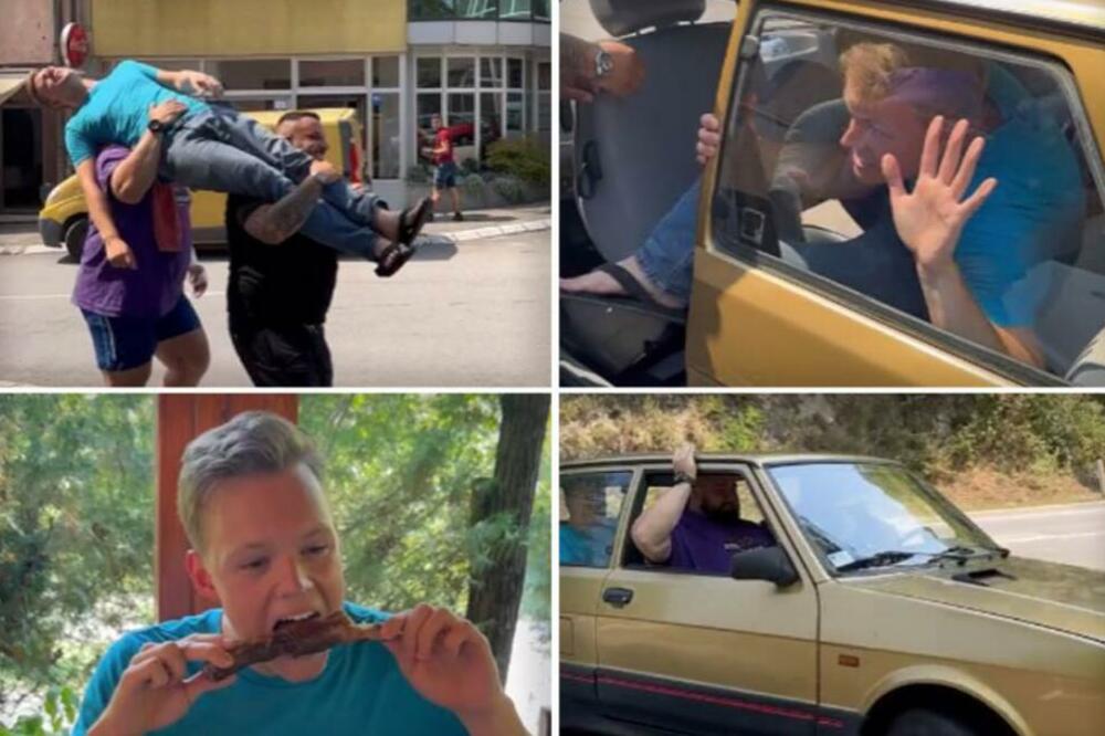 OVO JE HIT! Oteli Amerikanca i u Jugu beogradskih tablica ga vozili do mora, zbog ovog videa gore mreže (VIDEO)