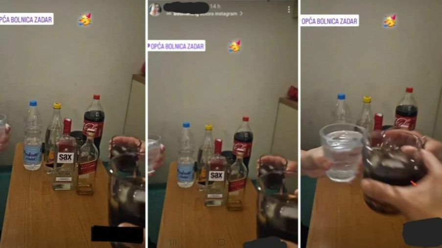 SKANDAL U ZADRU Medicinske sestre se opijale tokom smjene i sve objavile na Instagram