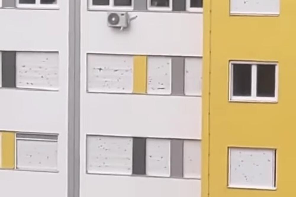 GRAD IZBUŠIO FASADE U ZEMUNU Stravične posljedice oluje koja je protutnjala Beogradom (VIDEO)