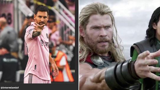 OGLASILA SE I NJEGOVA SUPRUGA Mesi slavio gol i imitirao čuvene superheroje (FOTO/VIDEO)