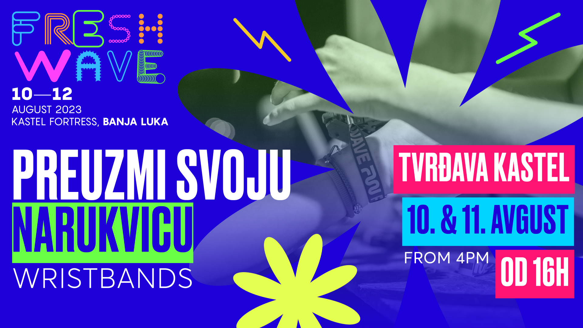 Zamijenite festivalske ulaznice za narukvice na vrijeme!