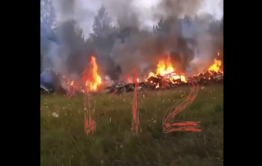 NEMA PREŽIVJELIH Objavljen snimak pada aviona u Rusiji, na spisku putnika bio i Jevgenij Prigožin (UZNEMIRUJUĆI VIDEO)