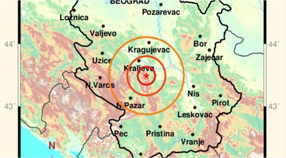 Srbiju pogodila tri zemljotresa manjeg intenziteta