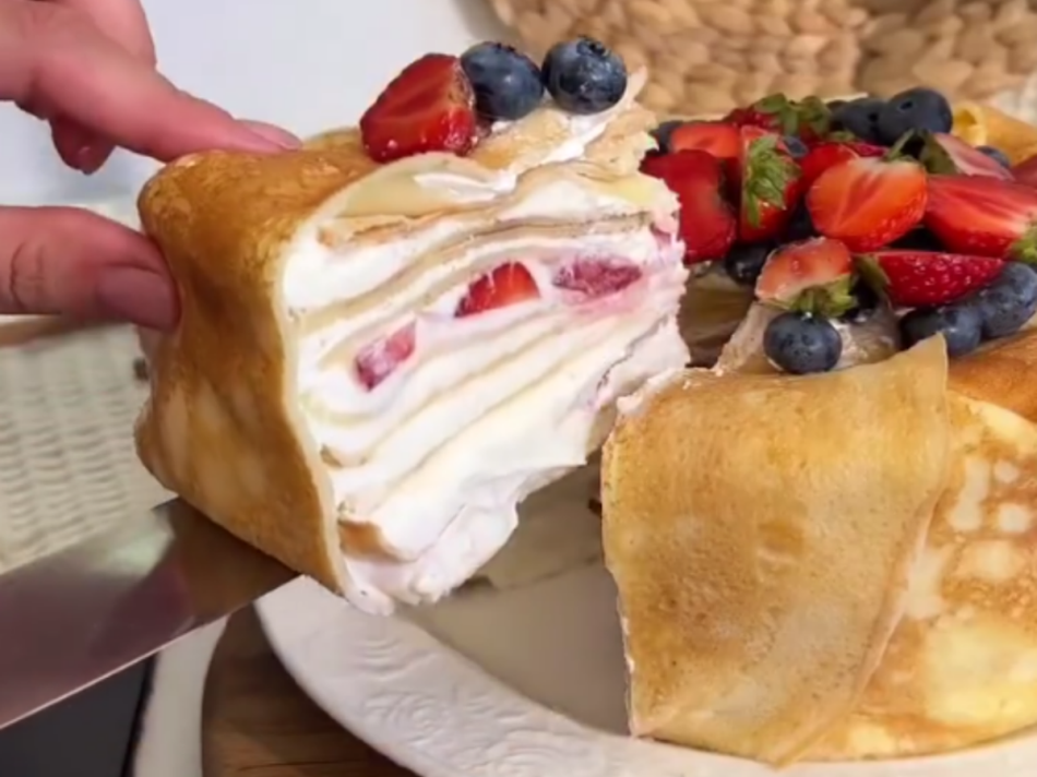 LJETNA TORTA OD PALAČINKI! Lijepa "na oko", a ukus božanstven - da se osvježite i zasladite