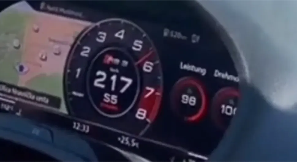 "SAD ĆEMO GA LANSIRATI" Još jedno divljanje bahatog vozača u BiH: Ograničenje 60 km/h, on vozio 217 i snimao (VIDEO)