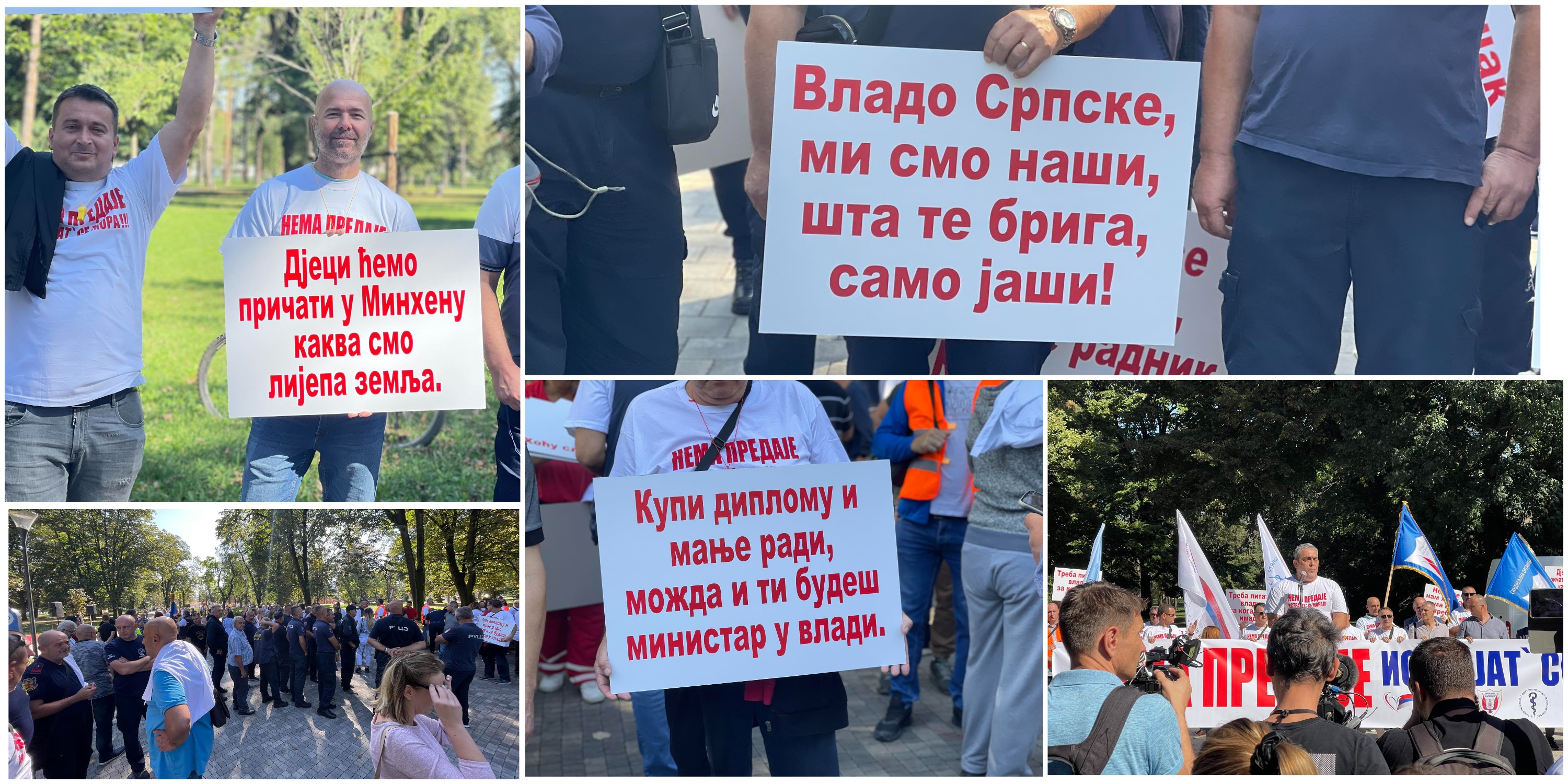"NEMA PREDAJE, ISTRAJAT’ SE MORA" Nezadovoljni sindikalci prošetali Banjalukom, uputili Vladi jasne zahtjeve (FOTO/VIDEO)