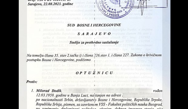"AFERIM, MAJSTORI" Optužnica protiv Dodika i Lukića ima čak 492 greške! (FOTO)