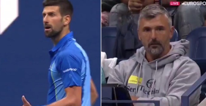 POTPUNO POLUDIO TOKOM MEČA! Nole vikao je na Ivaniševića, pogledajte njegovu reakciju (VIDEO)