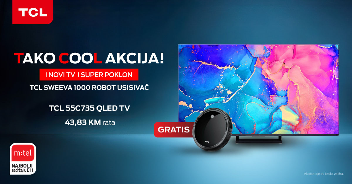 Uživajte u novom TV-u uz elegantan dizajn, vrhunski kvalitet slike, ali i uz moderne m:tel TV funkcionalnosti