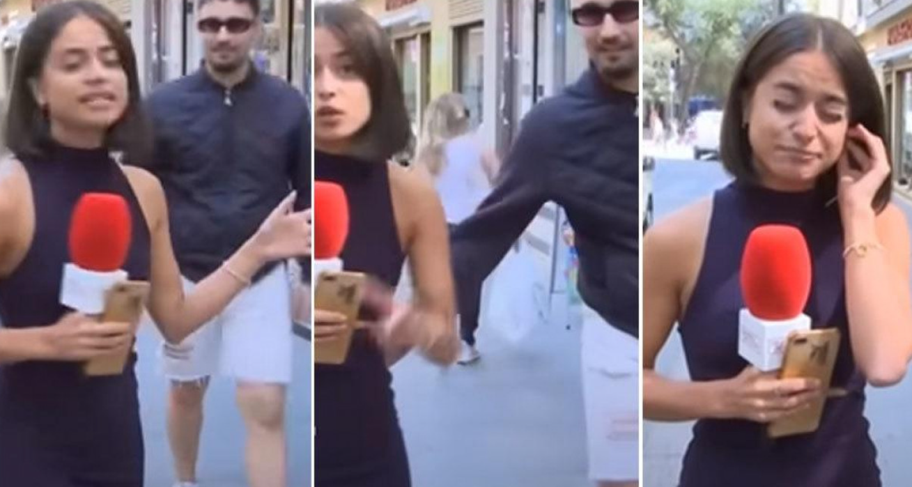 TV novinarku tokom javljanja uživo, nasred ulice, zgrabio za stražnjicu - Odmah uhapšen