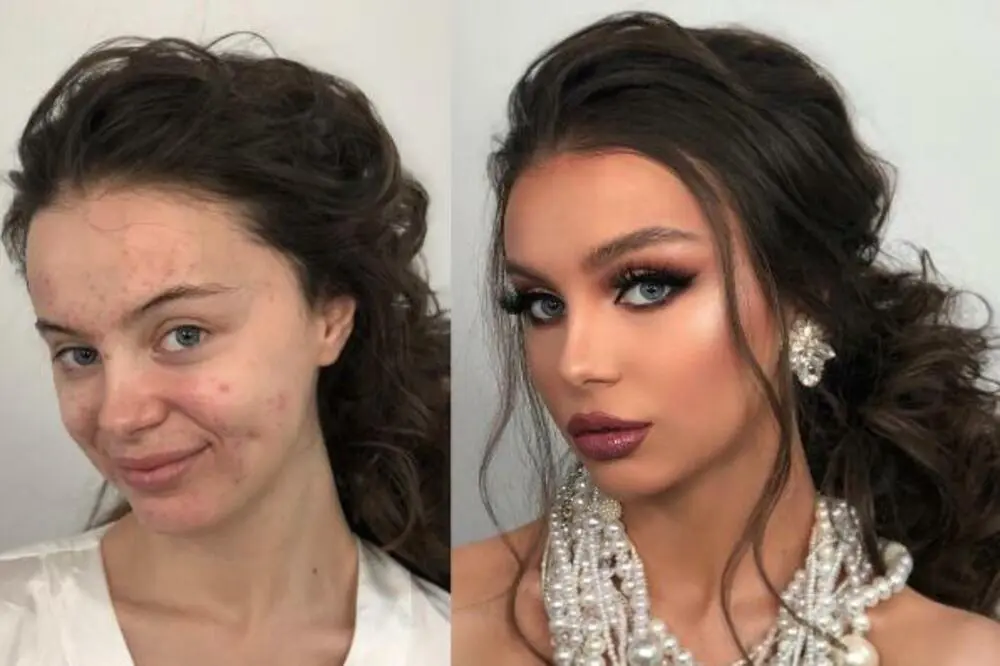 ŠOKANTNE TRANSFORMACIJE Šminker objavio kako mlade izgledaju prije i poslije šminkanja za vjenčanje (FOTO)