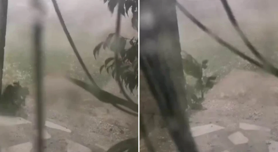 Jako nevrijeme pravi lom po Srbiji, vjetar čupa sve pred sobom (VIDEO)