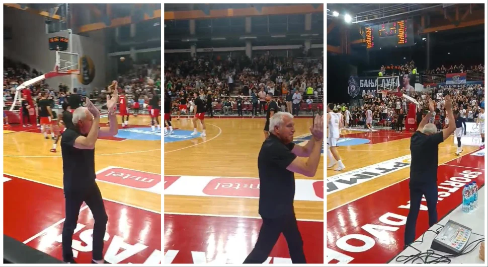 OBRADOVIĆ DOČEKAN UZ GROMOGLASAN APLAUZ Ovacije u Laktašima za najtrofejnijeg trenera Evrope