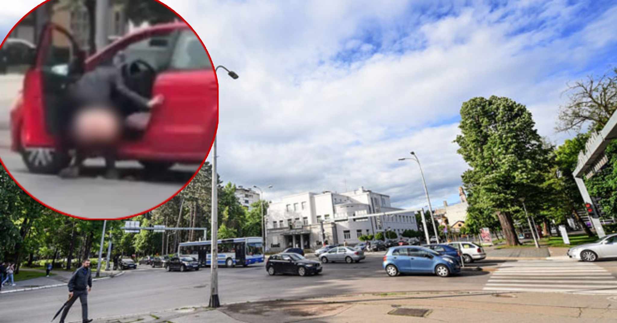 ŠOKANTAN PRIZOR U BANJALUCI Žena se "olakšala" ispred Narodnog pozorišta (FOTO/VIDEO)