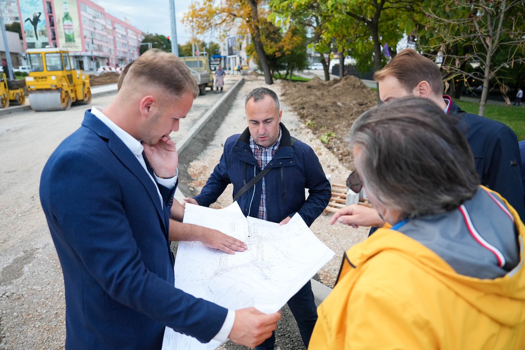 "Banjaluka će doživjeti saobraćajnu revoluciju" Stanivuković obišao radove kružne raskrsnice u centru grada (FOTO)