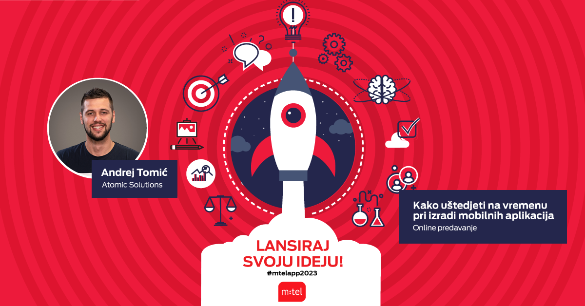 Podsjetnik na besplatno online predavanje o upotrebi gotovih rješenja pri izradi mobilnih aplikacija