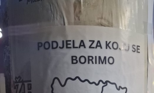 "PODJELA ZA KOJU SE BORIMO" Osvanuli plakati o podjeli BiH (FOTO)