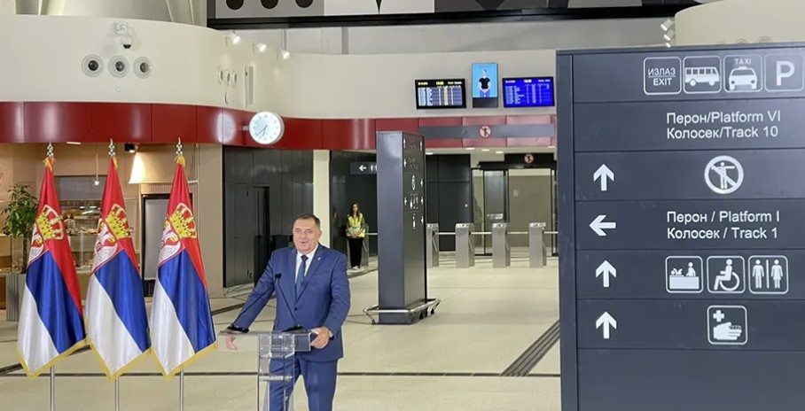 Dodik na otvaranju stanice Prokop: "Novo lice Srbije koje je obezbijedio Vučić"