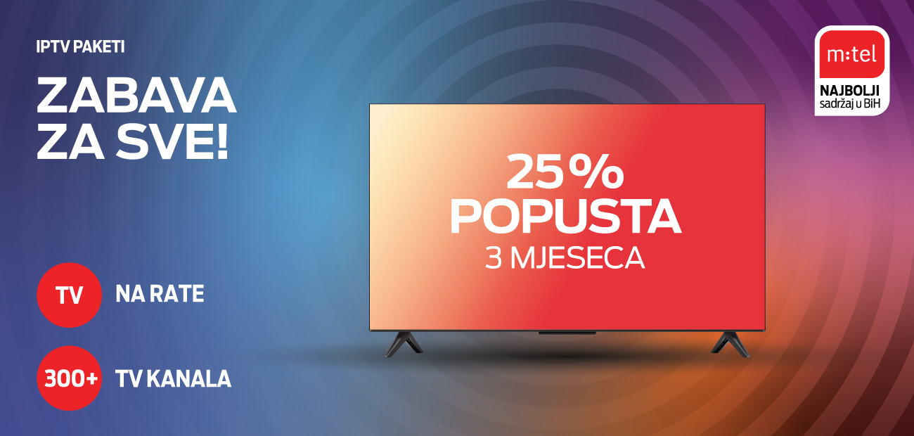 Zabava za sve uz m:tel IPTV pakete