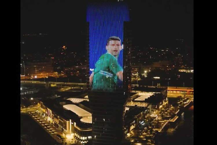 Kula Beograd zasijala u čast Novaka Đokovića (VIDEO)