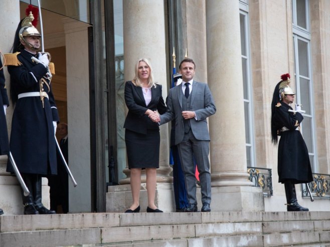 Cvijanovićeva se sastala sa Makronom (FOTO)
