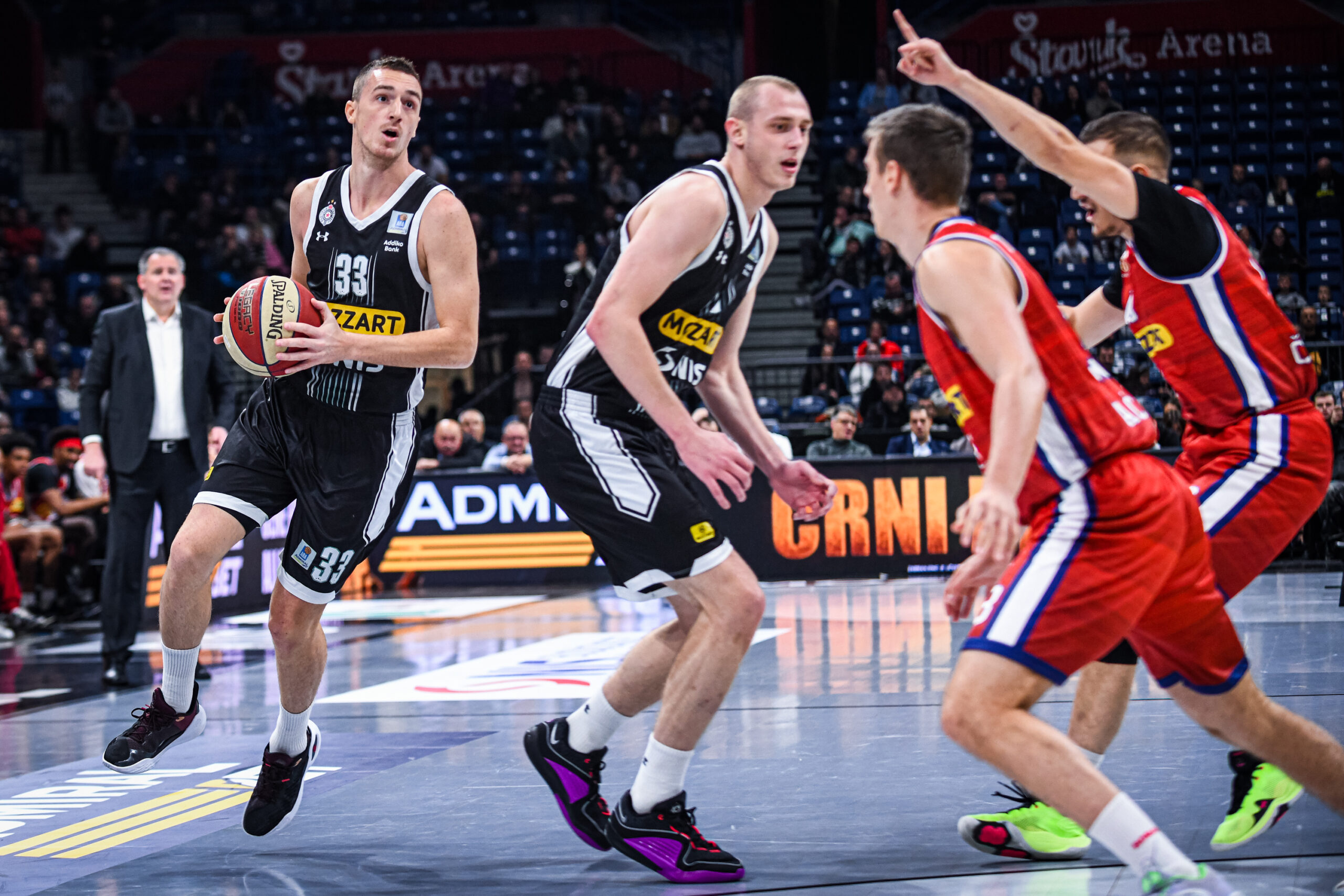 CRNO-BIJELI TORNADO POMEO BORAC Partizan upisao uvjerljiv trijumf u 9. kolu ABA lige