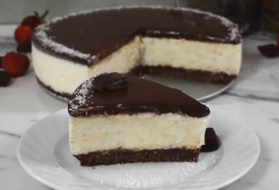 POSNA BAUNTI TORTA Najljepši spoj kokosa i čokolade u omiljenom slatkišu