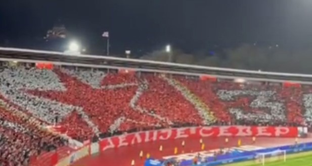 Navijači Zvezde razvili koreografiju od koje zastaje dah (VIDEO)