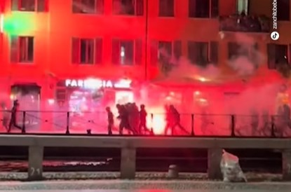 Tuča navijača Milana i Pari Sen Žermena uoči meča Lige šampiona
