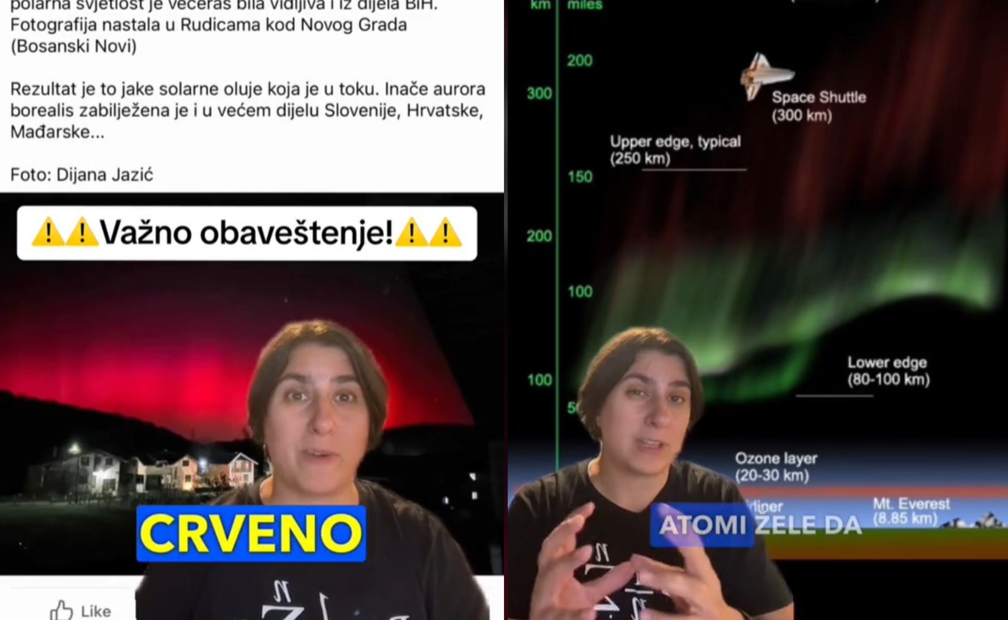 SRPSKA ASTROFIZIČARKA OBJASNILA FENOMEN IZNAD NOVOG GRADA Tijana otkrila šta je to zapravo crveno svjetlo koje je obasjalo grad u Srpskoj (VIDEO)