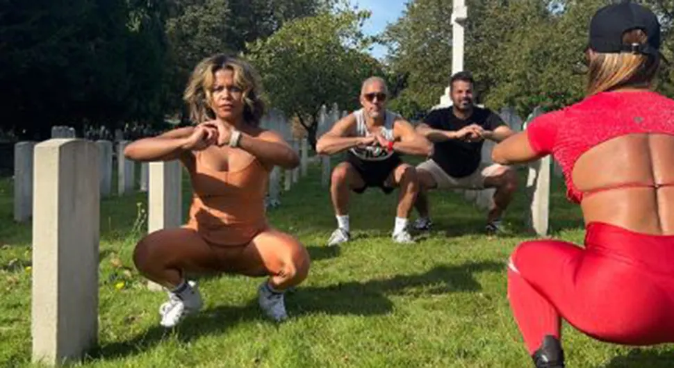 TERETANA VIŠE NIJE U MODI Andrea vodila trening na groblju: "Mrtvi me ne uznemiravaju" (FOTO)