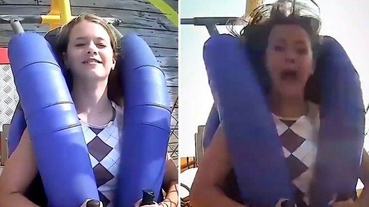 Tokom vožnje u lunaparku doživjela je neprijatnost koja se rijetko viđa (VIDEO)