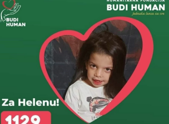 Pomozimo djevojčici u njenoj najvećoj borbi: Heleni (5) malo fali do srećnog odrastanja, a u tome smo joj svi potrebni