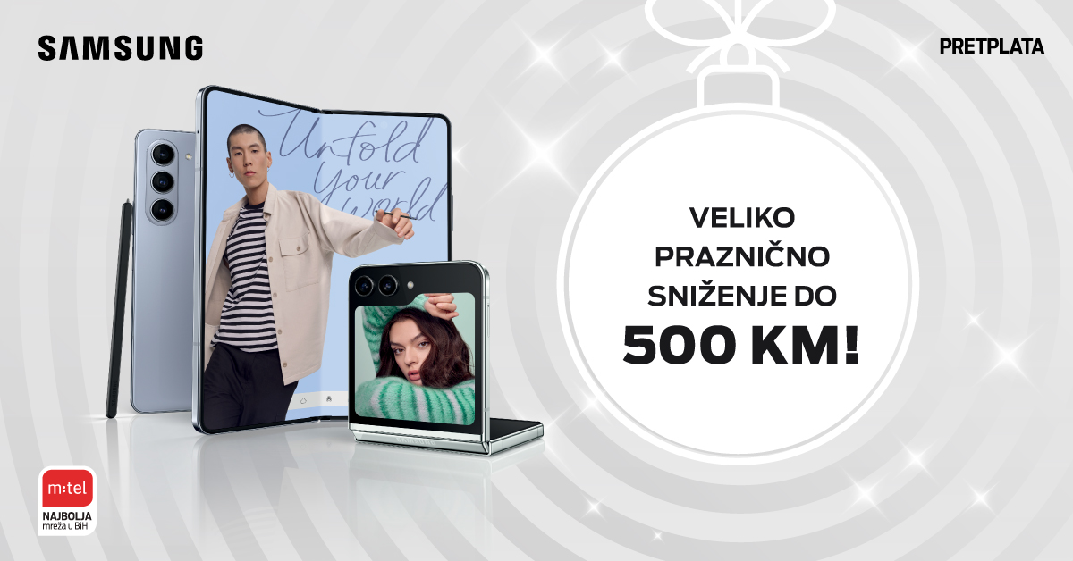 Veliko praznično sniženje Samsung telefona iz m:tel ponude