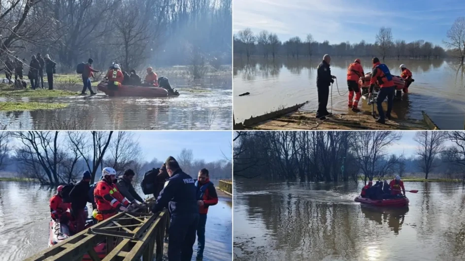 Policijski službenici spasili strane državljane iz Save (VIDEO)