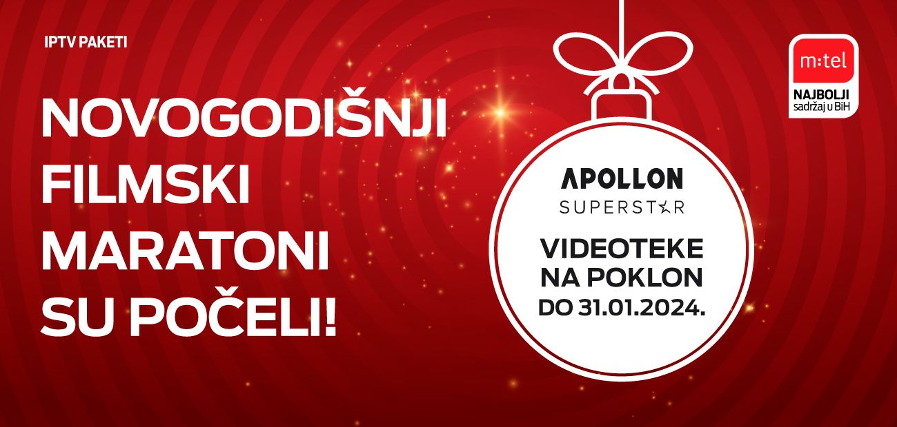 Neka praznici počnu sa m:tel poklonima uz otvorene Superstar i Apollon videoteke