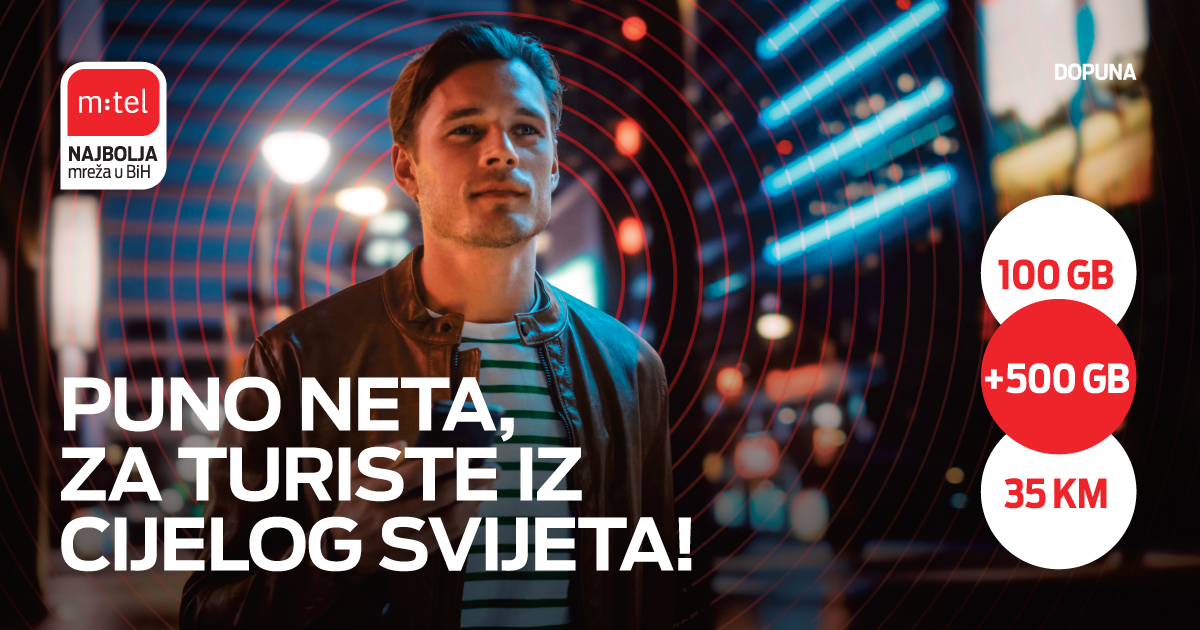 Provedi praznike u BiH uz m:tel Dopunu i uživaj u stotinama gigabajta neta